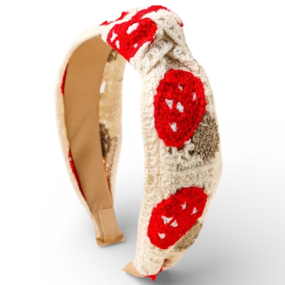 Mushroom Crochet Headband